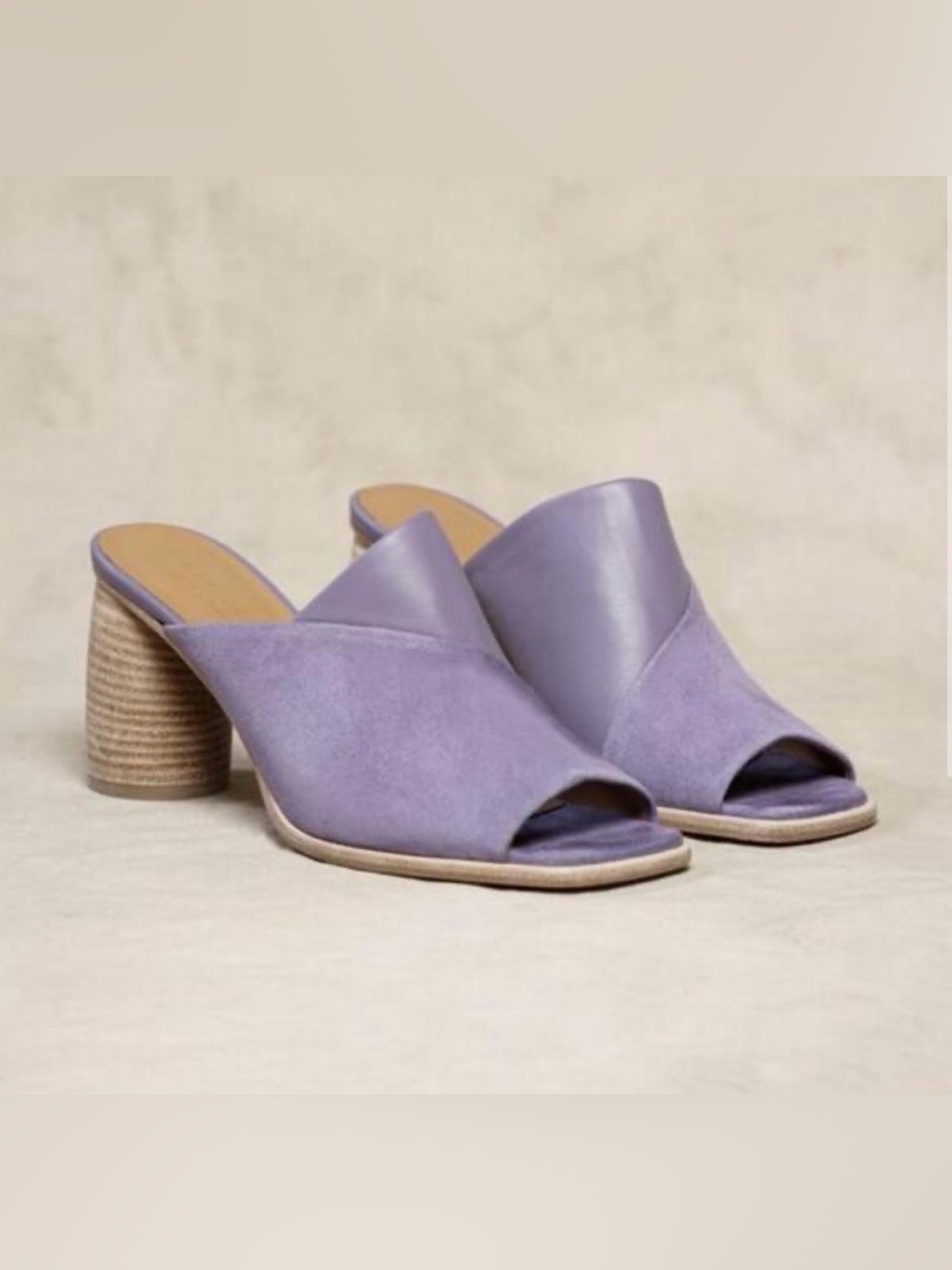 M.Gemi The Illaria Lilac Heeled Mules